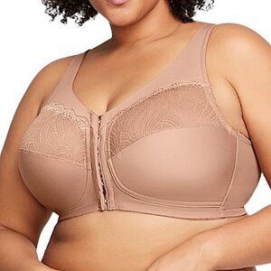 - Glamorise 46E MagicLift Natural Shape Front Close Bra! NEW!